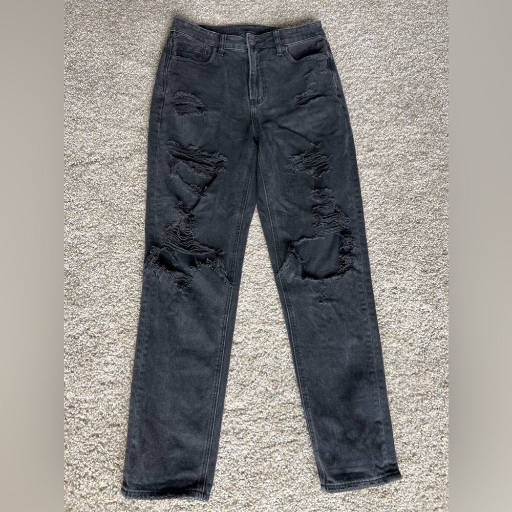 American eagle ripped jeans, black